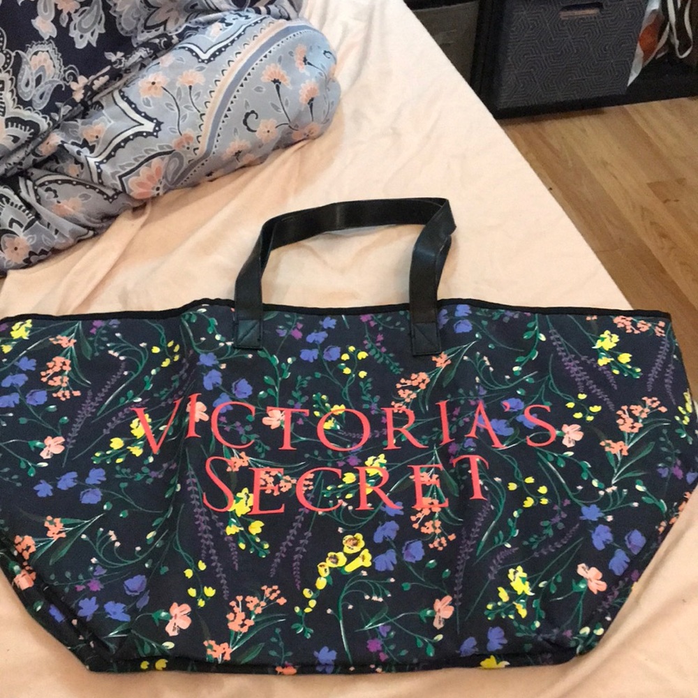 Victoria’s Secret floral tote bag
